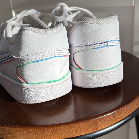 Nike White Air Force One with custom Colorful Accents - Picture 4 of 7